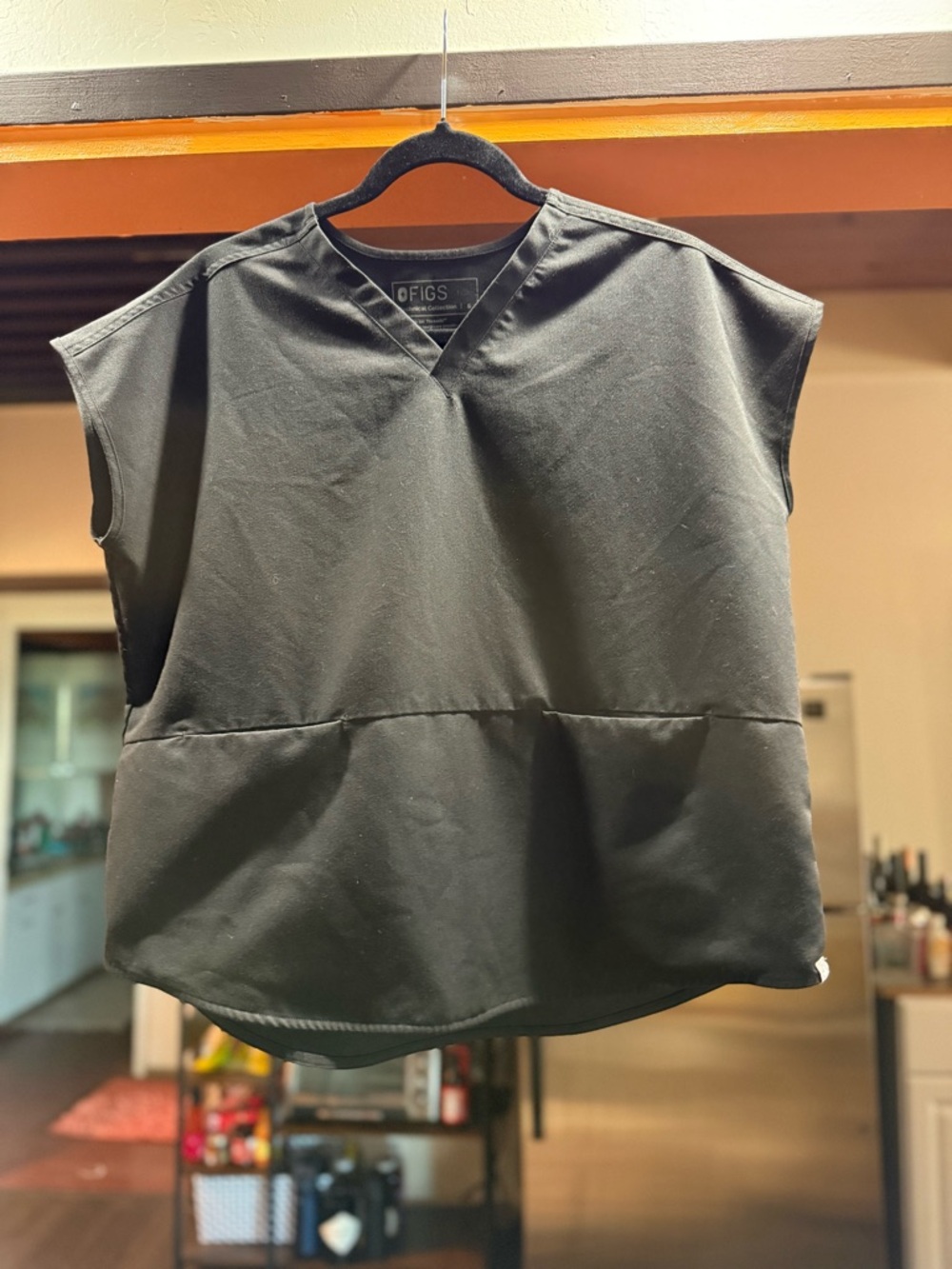 Figs Limited Edition Scrub Top Black Small